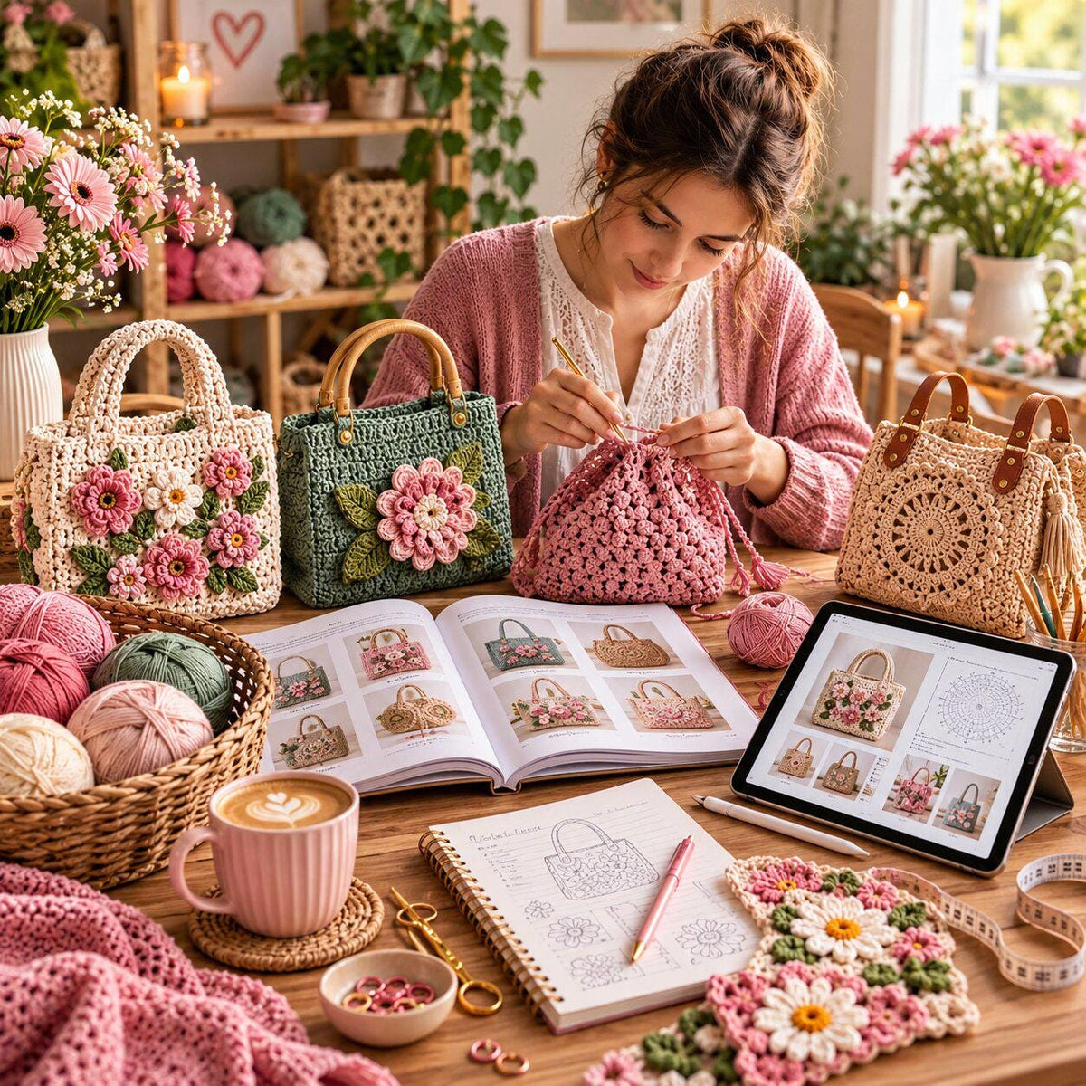 Over 500 crochet bag patterns | PDF patterns for tote bags, handbags and backpacks