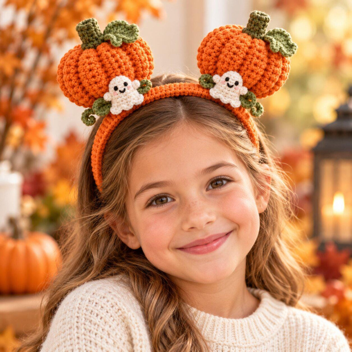 3-in-1 Halloween Crochet Headband Pattern: Ghost, Pumpkin & Bat PDF