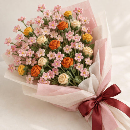 Set of 300 Crochet Flower Patterns | Flower Bouquets, Roses and Floral Designs