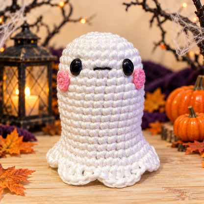 Ghost Crochet Pattern PDF, Halloween Amigurumi Guide, Glow in the Dark Ghost and Pastel Color Ideas