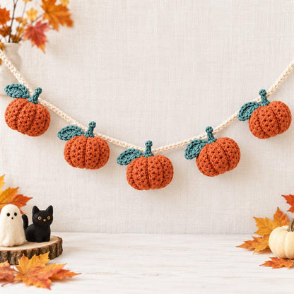 Crochet Pumpkin Garland Pattern PDF, Beginner Friendly Fall Decor
