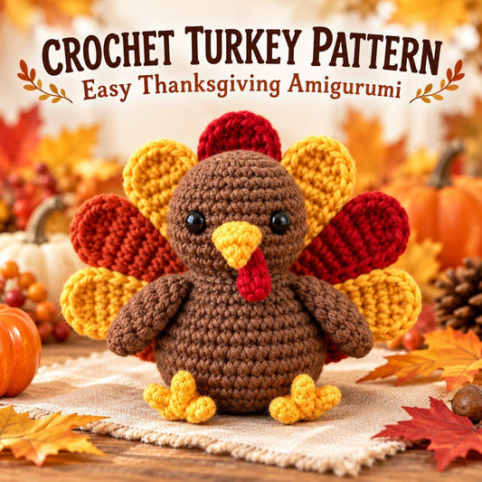 Crochet Baby Turkey Pattern PDF: Thanksgiving Amigurumi
