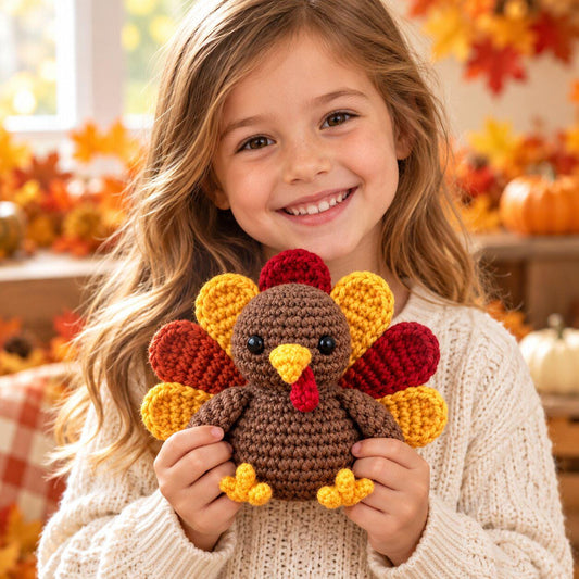 Crochet Baby Turkey Pattern PDF: Thanksgiving Amigurumi