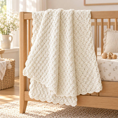 Crochet Baby Blanket Pattern PDF: Classic Shell Stitch