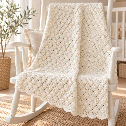 Crochet Baby Blanket Pattern PDF: Classic Shell Stitch