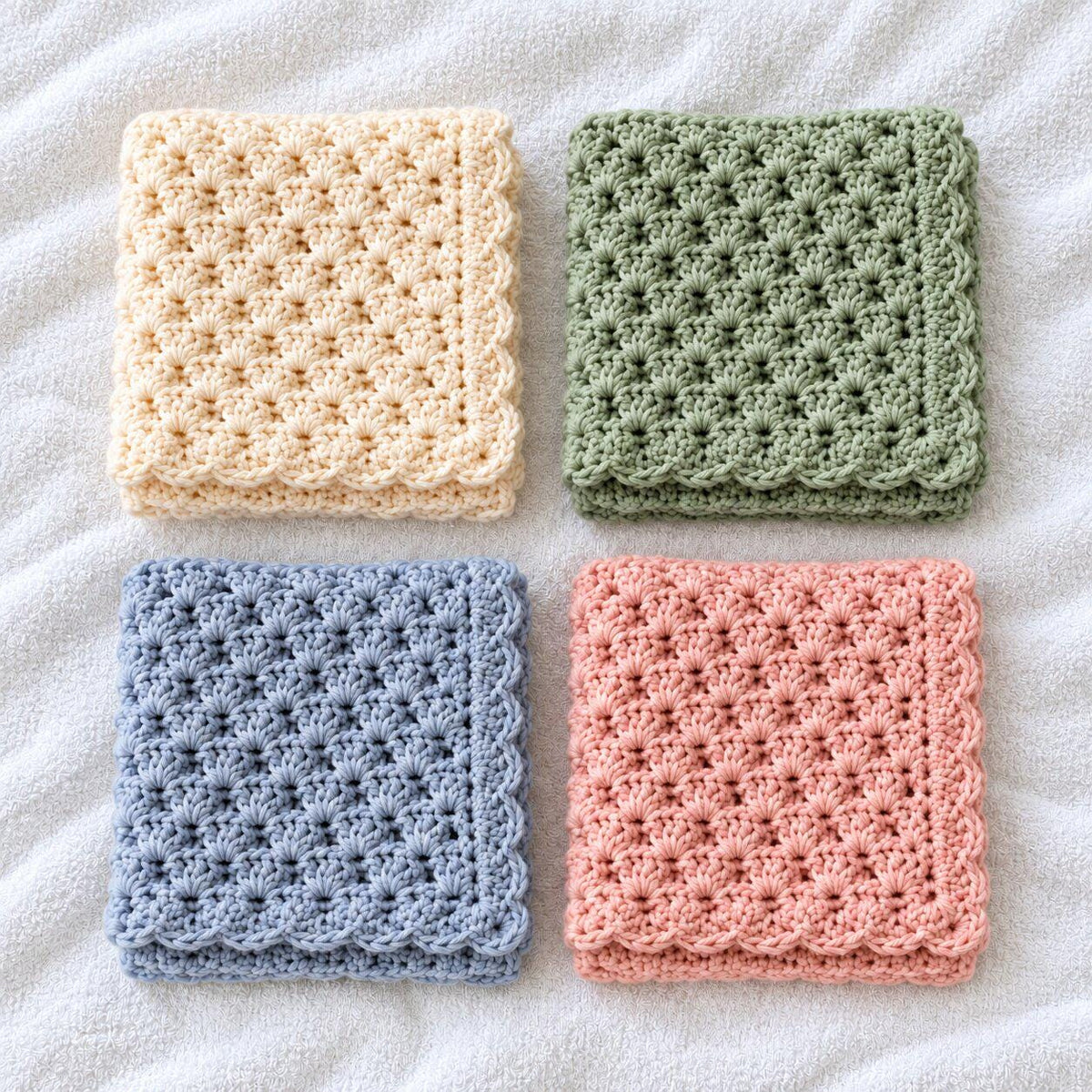 Crochet Baby Blanket Pattern PDF: Classic Shell Stitch